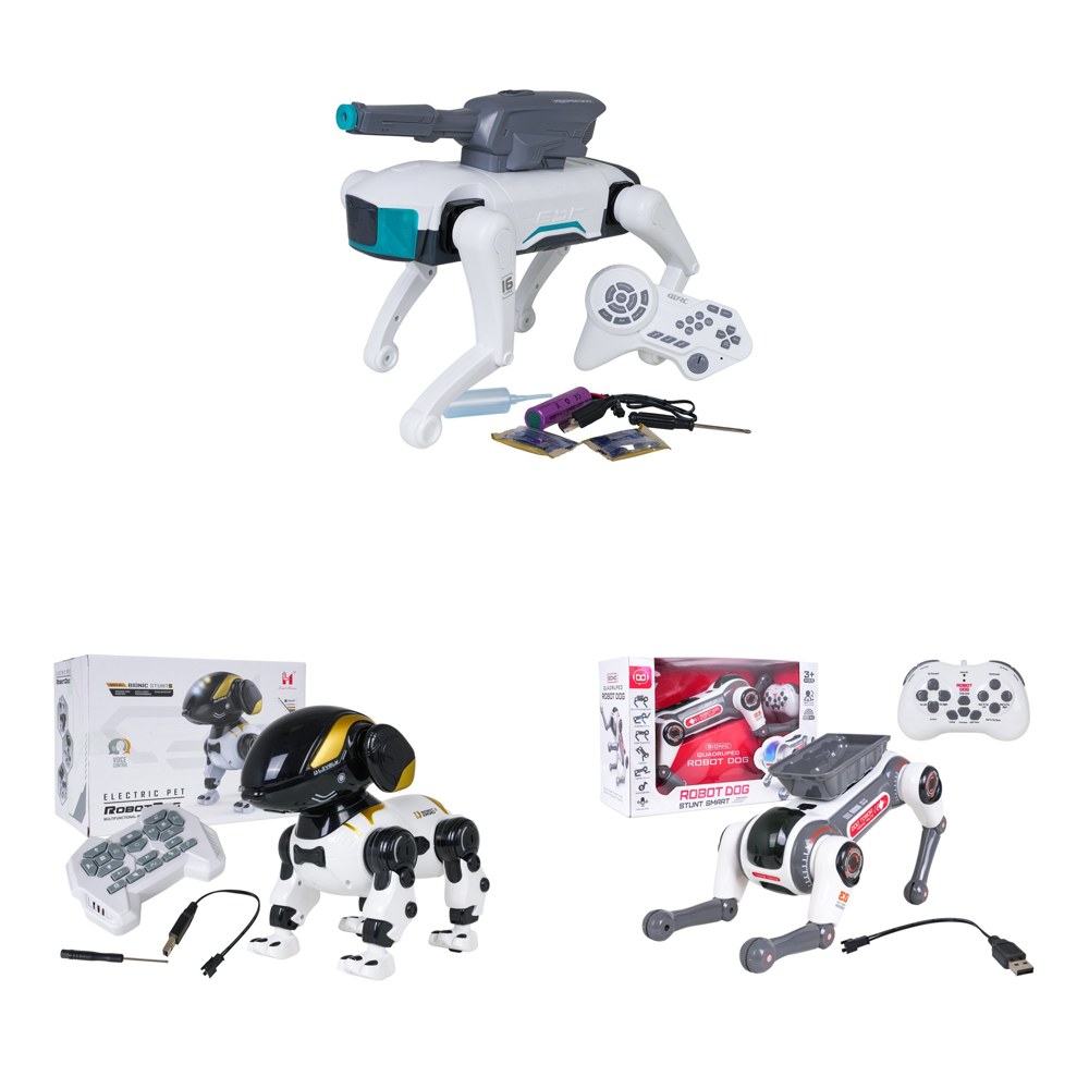 Lot 3 Chiens Robots — KEEPER 300, Bunny et Stunt Smart