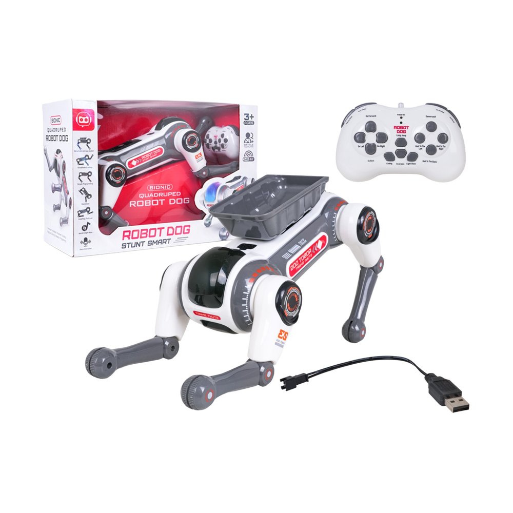 Chien Robot Acrobate Stunt Smart — Télécommandé & Vocal