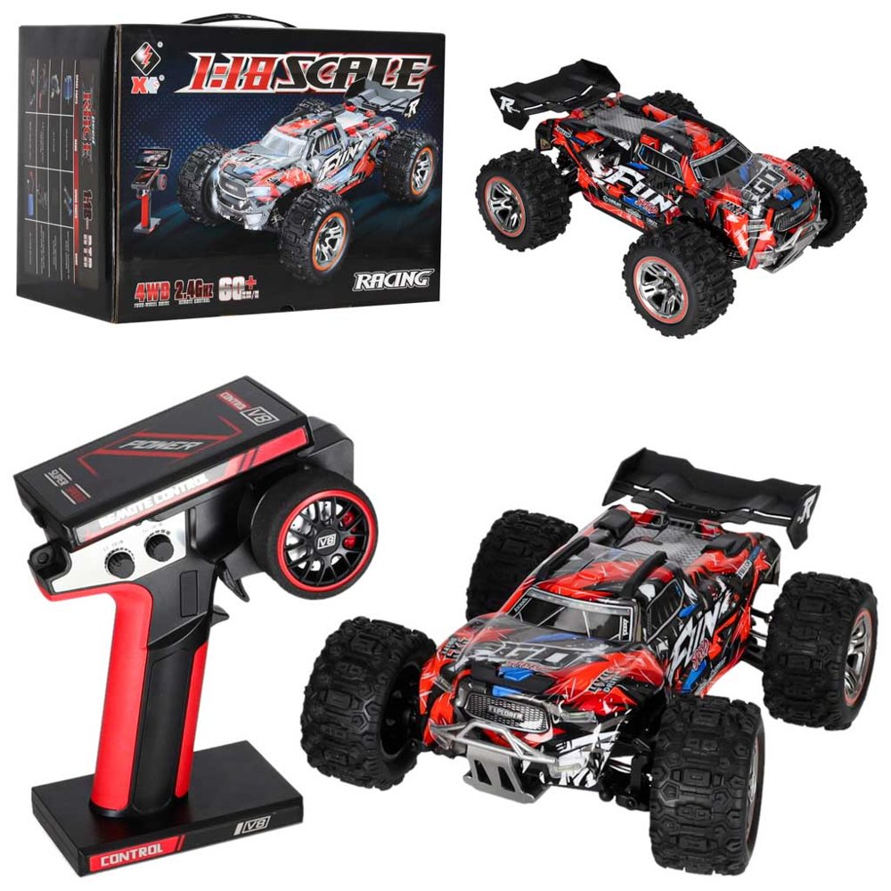Voiture RC WLToys 184008 Brushless — 60 km/h 4×4, Échelle 1:18